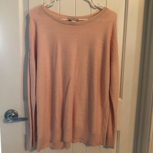 Loft lightweight peachy-pink sweater